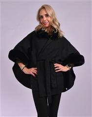 JOLIE BLACK PONCHO 