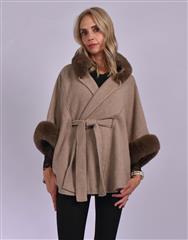 JOLIE TAUPE PONCHO 