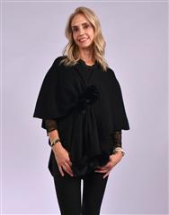 JOLIE BLACK PONCHO