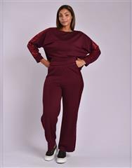 MADE IN ITALY MAROON 2 PIECE TRACKSUIT