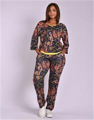 JOLIE NAVY PRINT ANJE PANTS 