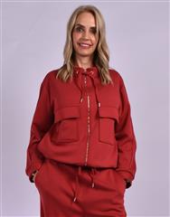 JOLIE MAROON NICOLETTE JACKET