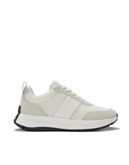 FITFLOP WHITE SILVER F-MODE SNAKE GLITTER SNEAKER