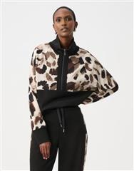 JOSEPH RIBKOFF BLACK MULTI LDS TOP 