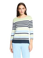 BETTY BARCLAY GREEN LIGHT BLUE  3/4 SLEEVE TOP