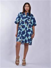 MADE IN ITALY BLUE NAVY SHORT DRESS 