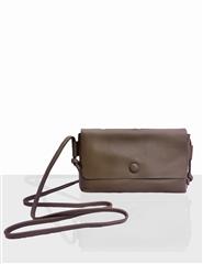 JOLIE LEATHER SMALL BROWN SLING BAG 