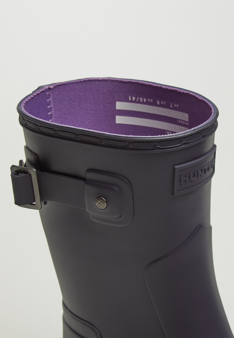 purple hunter boots short