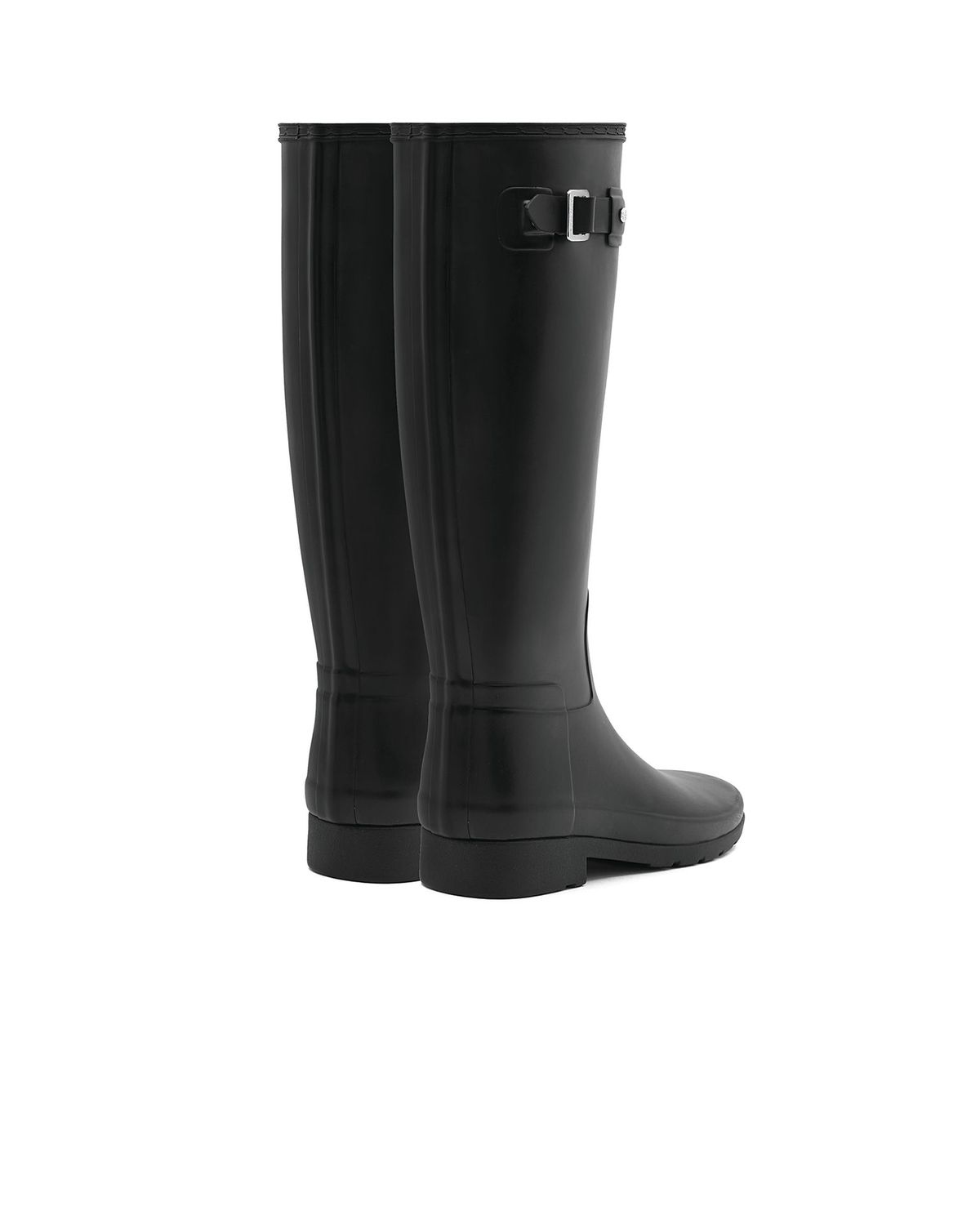 black refined hunter boots