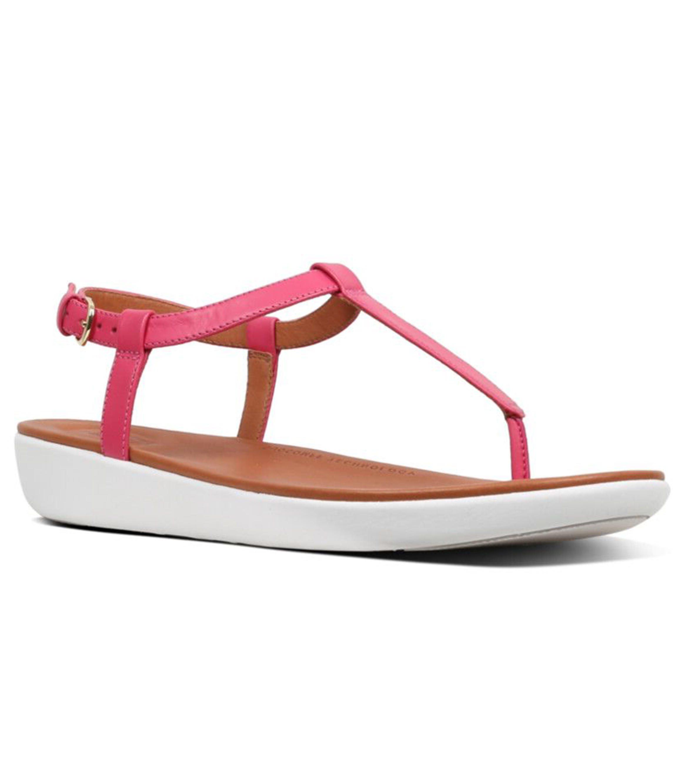 FIT FLOP PSYCHEDELIC PINK LEATHER TIA TOE- THONG SANDAL | Rosella ...