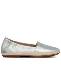 FIT FLOP SILVER SIREN LEATHER ESPADRILLE