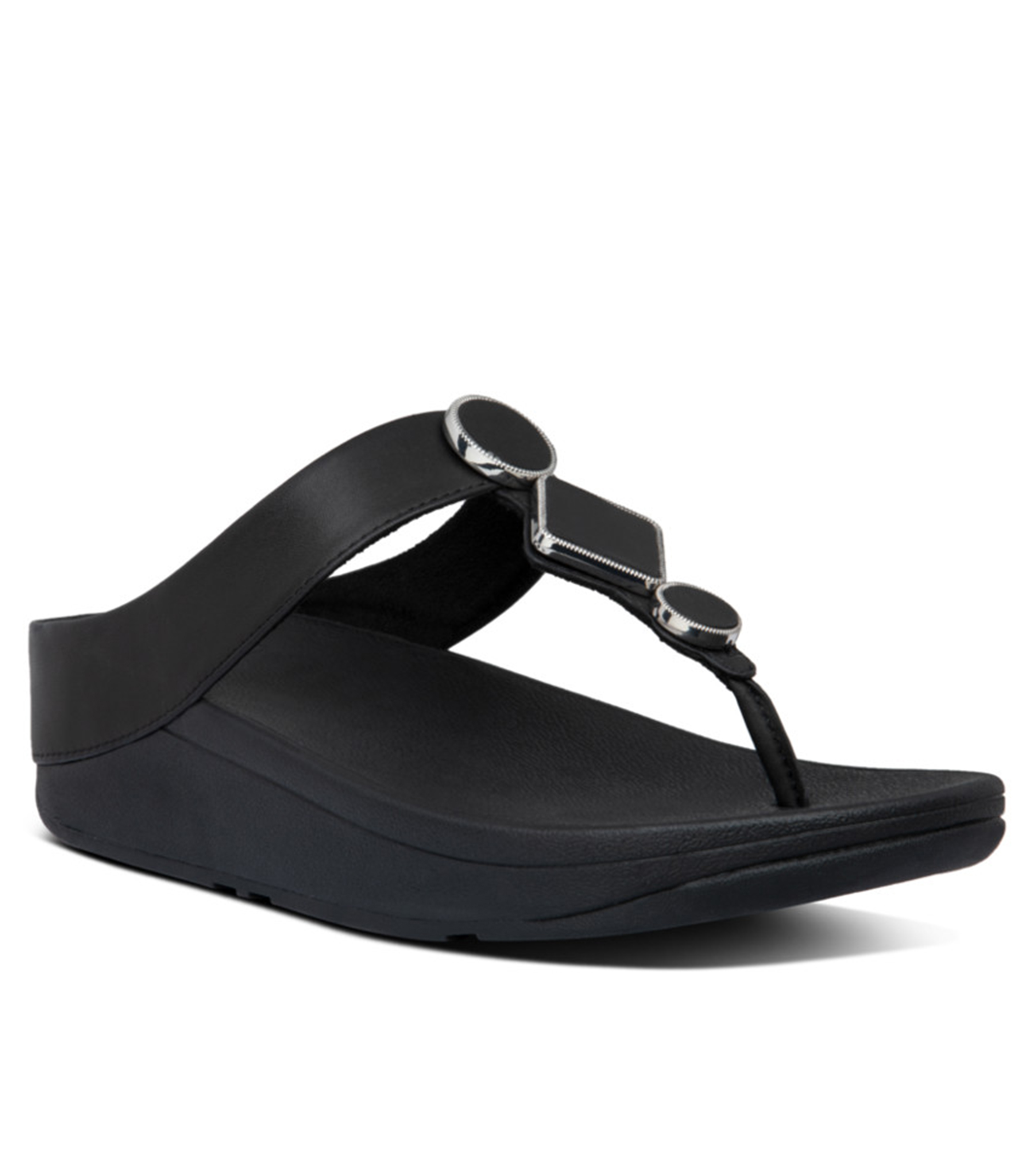 leather toe thong