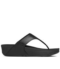 FIT FLOP BLACK LULU LEATHER TOE- POST